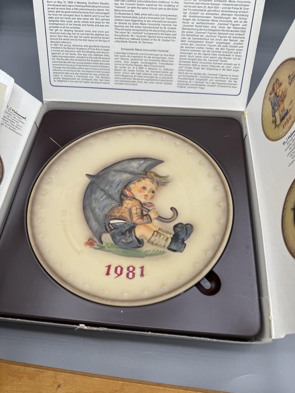 Goebel Hummel 1981 Annual Plate Hum 274 11th Edition West Germany w/ Box